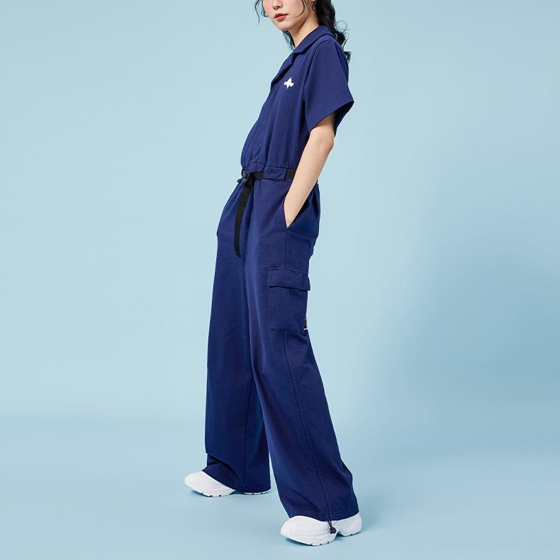 Puma Skullpanda Solid Color Casual Jumpsuit Women jumpsuits Blue 534720-06