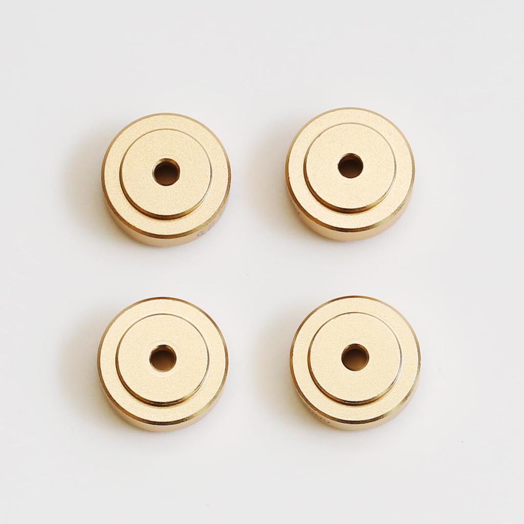 Small Set of Glossy Audio Speakers and Vibration Feedback Sound Quality Improvement Kawaki Insulators, 8, Gold, High-Quality Soundbars, Damping,