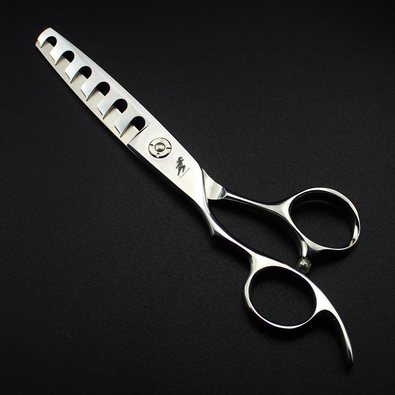 6.0 Inch Freelander Left-Hand Hole Scissors, Hair Scissors, Haircut Scissors With 6 Teeth, Thin Scissors, For Left-Handed People