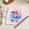 Kids Roblox Summer Print TShirt Colorful Graphic Tee for Gaming Fans Fashionable and Comfortable and Comfortable Childrens Top