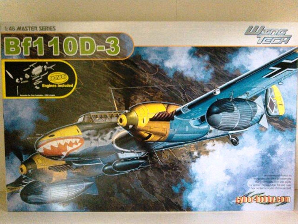 

Dragon Luftwaffe Fighter Bf Plastic Model CH5555 1/48 110D-3