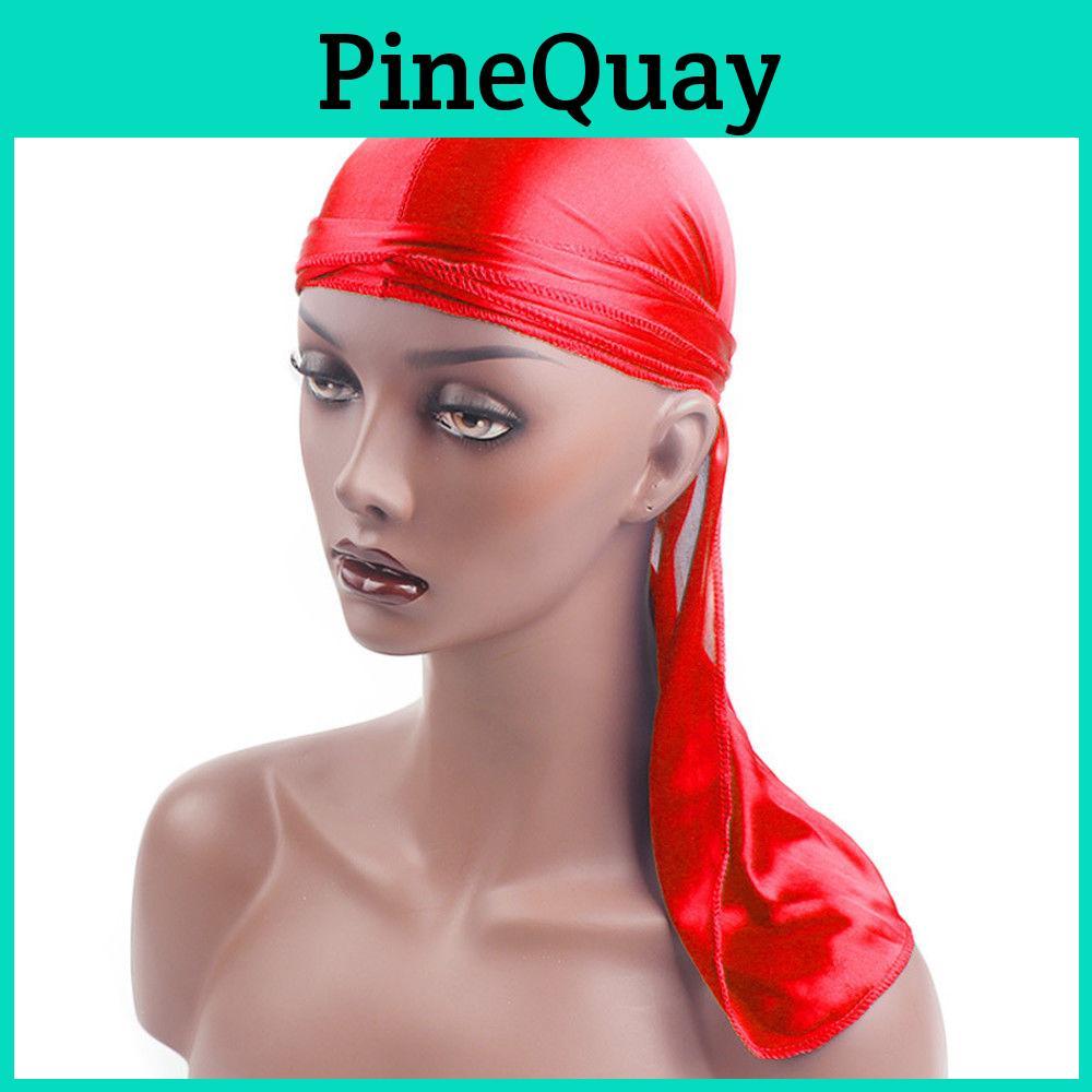 Vielseitige und stilvolle glatte Seiden-Nylon-Durag Kopfbedeckung Piratenkappe für alle Geschlechter