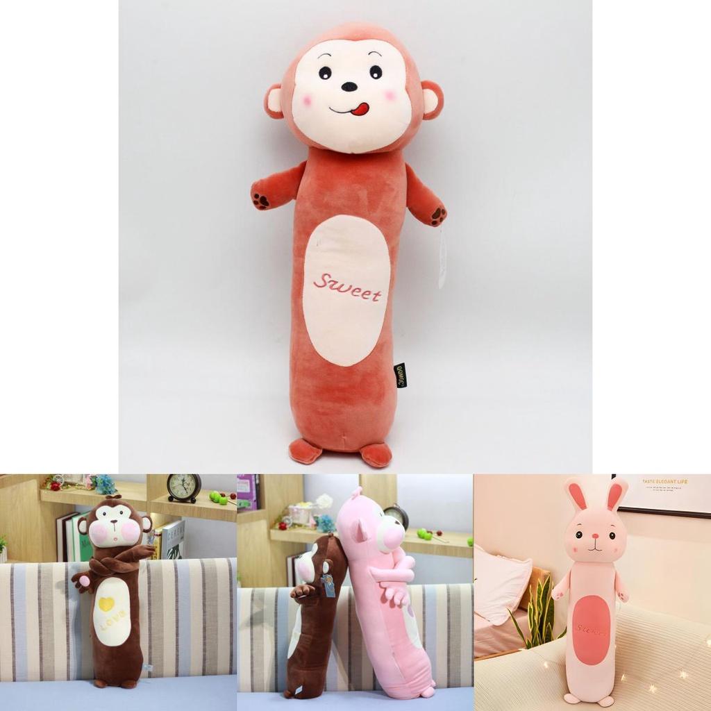 Soft Monkey Plush Pillow 55/70/90/110cm Cute Room Decor Kids Boys Girls Gifts