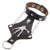 Exaggerated Non Mainstream Ring Bracelet Leather Bangle Punk Goth Skull Claw Sleeve Bracelet