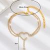 1PC Women's Fashion Trendy Heart shaped Foot Chain Zircon Accessories Suitable for Date, Party, Festival Gifts-6025