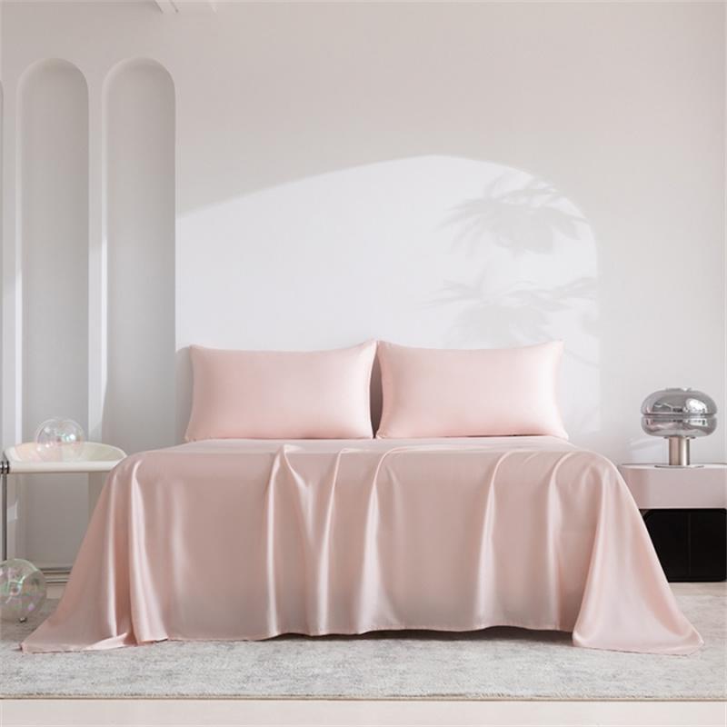 Reines Bambus Bettwäsche Set 4/6 Teile Luxus 100% Bio Bambus Bettwäsche Set Glatt Weich Spannbettlaken Oberlaken Kissenbezug Seidig