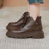 Martin Boots Women's Autumn and Winter 2025 New Small Popular Women's Boots Thick-soled British Style Versatile Brown Short Boots