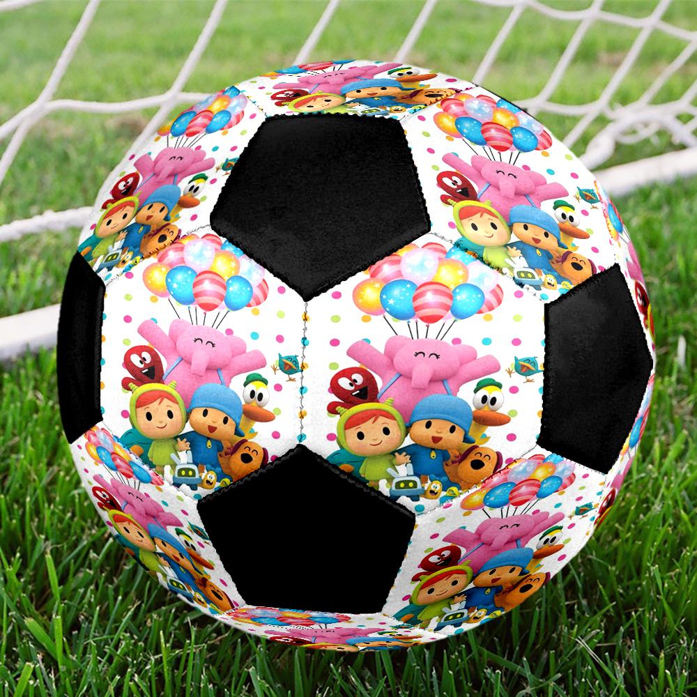 Pocoyo Theme Size 5 Soccer Ball, Suitable for Both Indoor and Outdoor Matches, a Gift Suitable for Everyone.