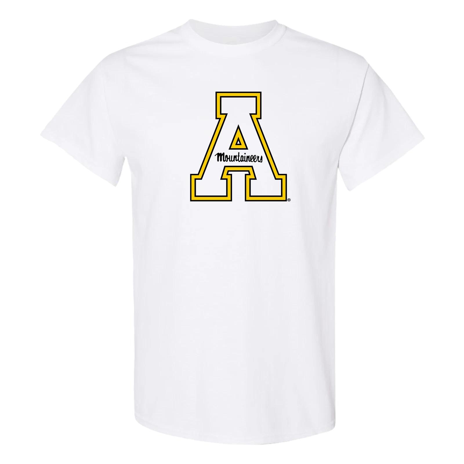 Appalachian State Mountaineers Primary Logo T Shirt - White L