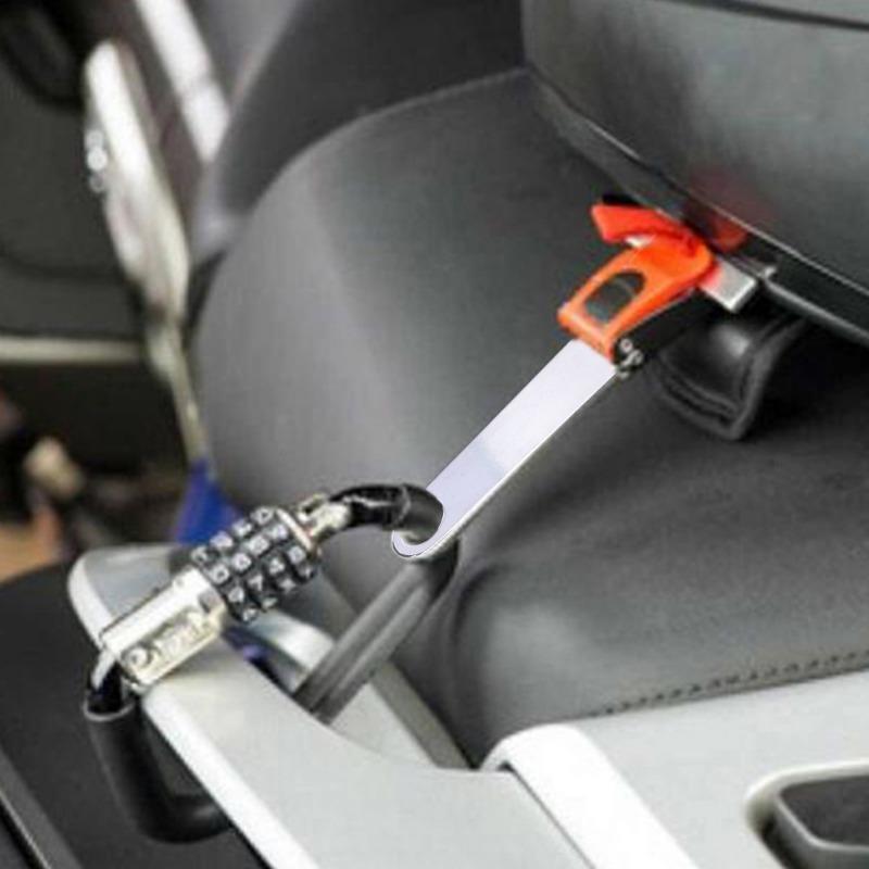 Car Accessories - Helmets Strap Steel Ring Locks Motorcycle Bicycle Extensions Buckle Padlock Connector Anti-theft Helmets Lock