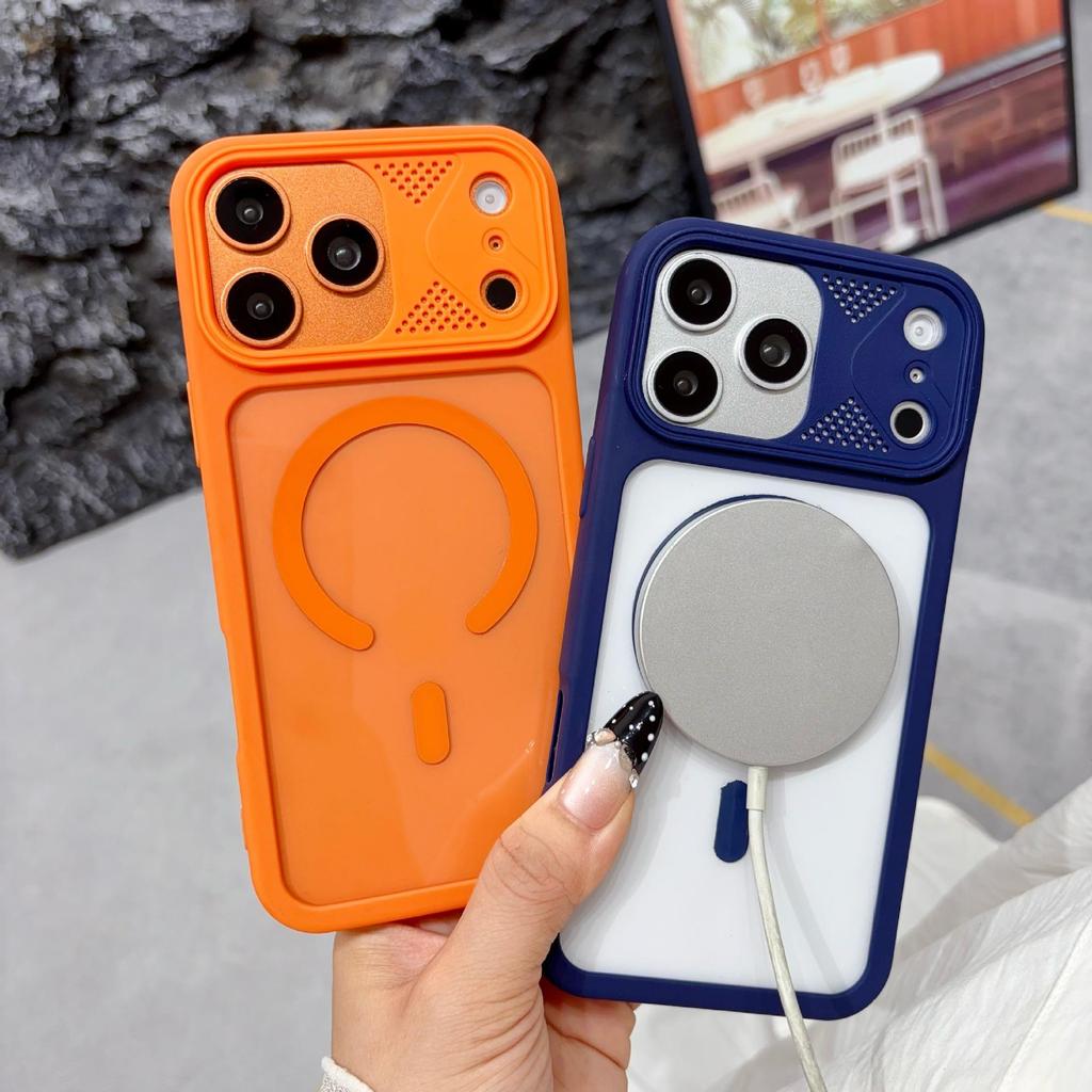 iPhone 17 Pro Max Magnetic Skin-Feel Transparent Drop-Proof Case