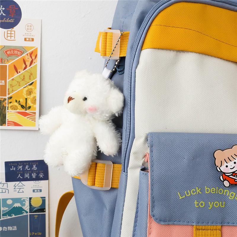 

Школьный рюкзак новый школьный рюкзак высокой ценности женский для старшеклассниц и студенток колледжа рюкзак контрастного цвета большой вместимости холщовый для учениц средней школы