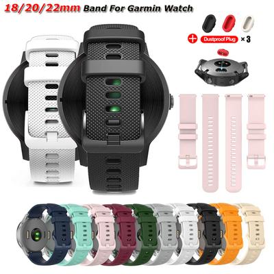 18 mm 20 mm 22 mm laikrodžio dirželis skirtas Garmin Venu 3/3s/2/2s silikoninių laikrodžių apyrankių dirželis, skirtas Garmin Vivoactive 3/4/4s/Forerunner 245 apyrankėms