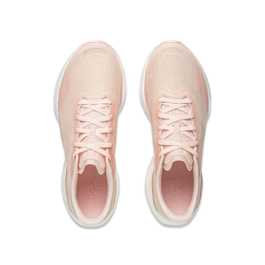 Li Ning Kids Running Fabric Versatile Comfortable Low Top Running Shoes Kids sneaker Light-Peach Ice-Green YKFV120-4