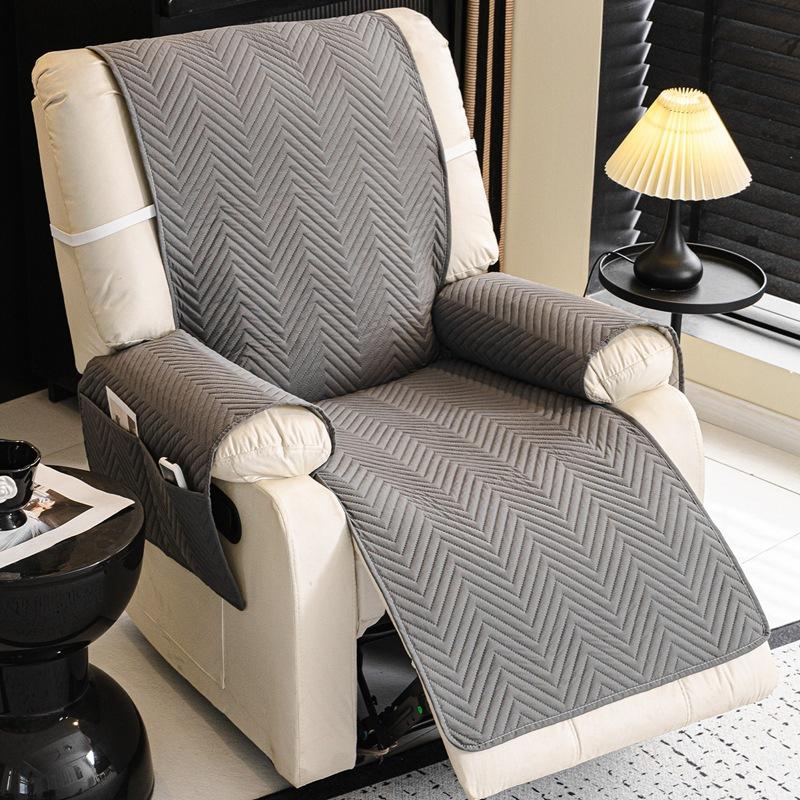 Ultrasonic Quilted Lounge Chair Cover  All Season Waterproof and Stain Resistant Single Seat One Piece Sofa Cushion