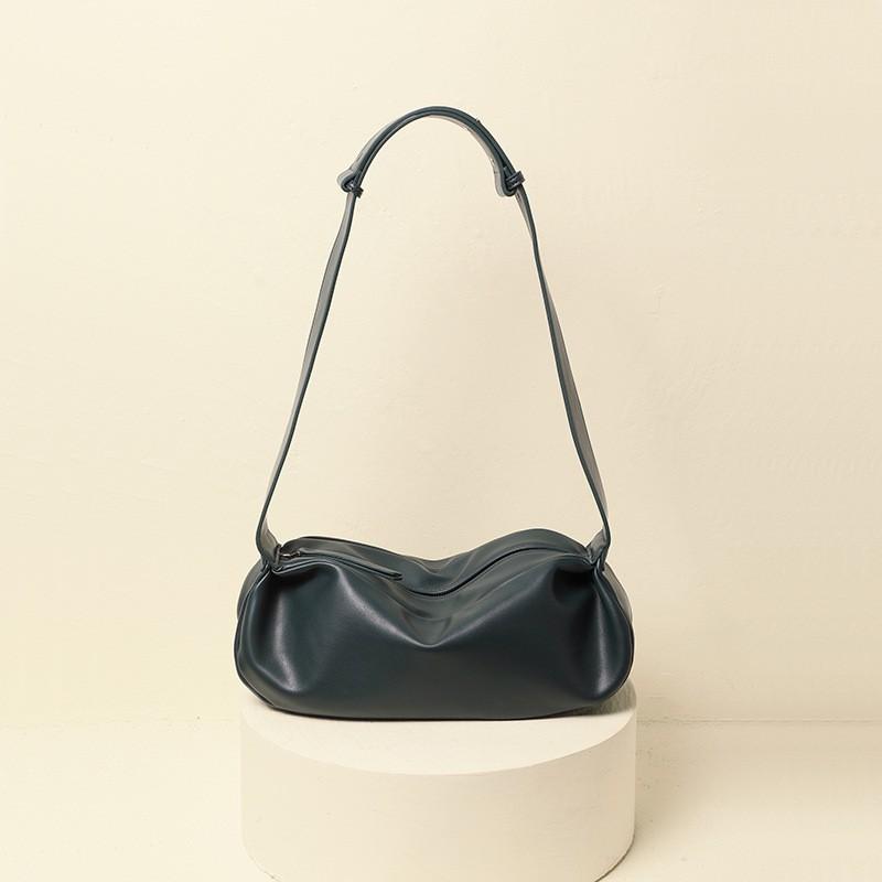 

Soft Leather Dumpling Bag Women 2025 New Style Lazy Commuter Armpit Wide Shoulder Strap Large Capacity One-shoulder Crossbody Trendy