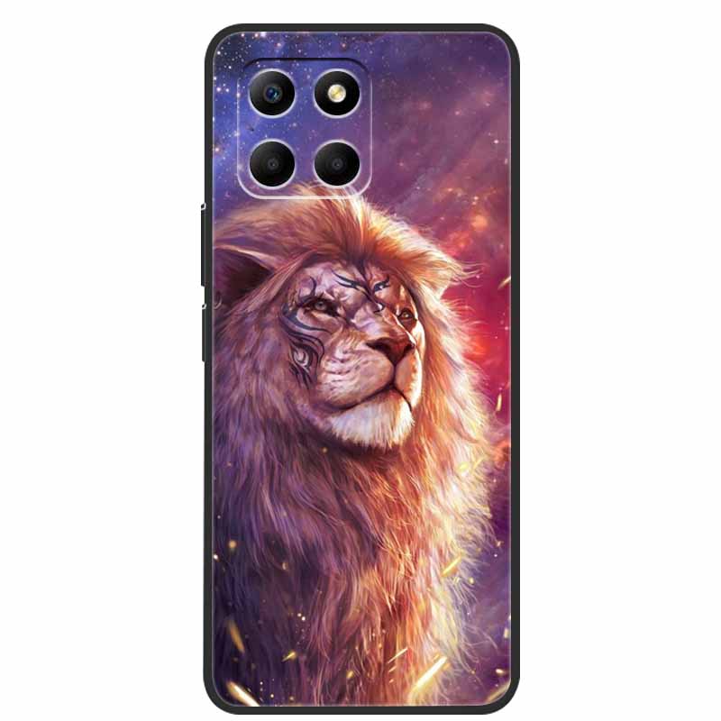 Für Honor 70 Lite Hülle Weiches TPU Silikon Bemalte Katze Schwarze Rückabdeckungen Für Huawei Honor70 Lite RBN-NX1 Hüllen Honor 70Lite 5G Tasche