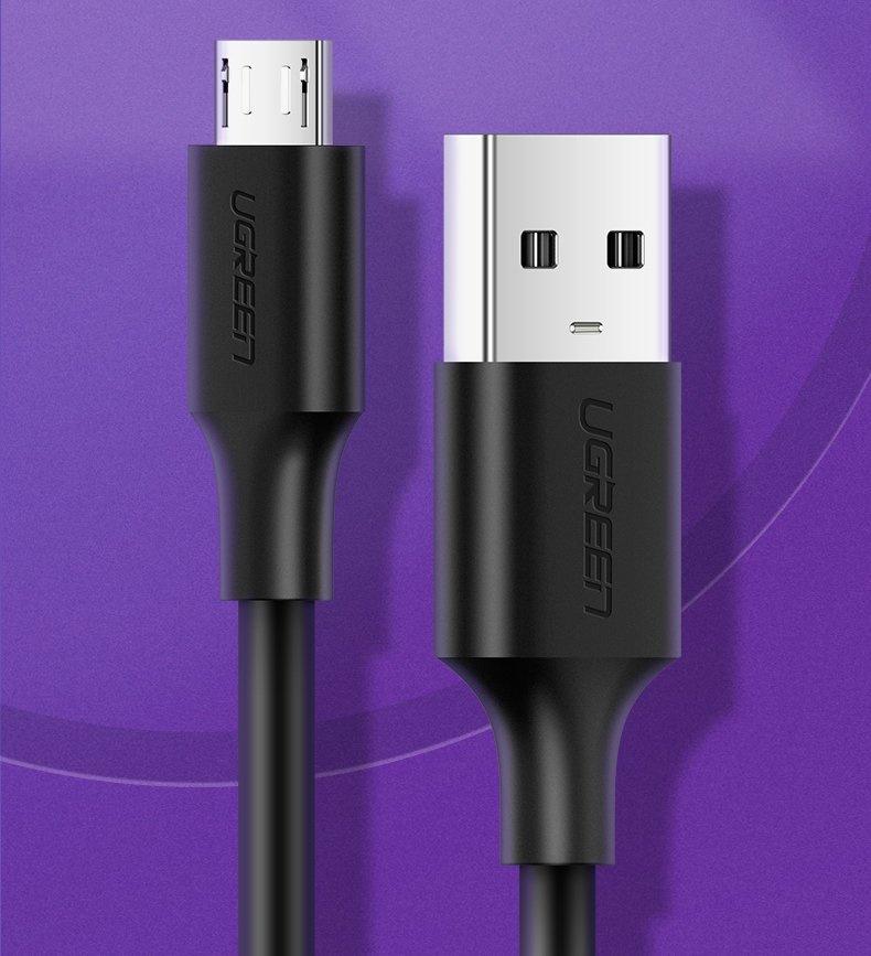 Ugreen Premium 1.5m Micro USB to USB-A Fast Charging Cable - Black
