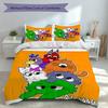 3pcs Custom Name Garten Of Banban Set,Includes 1 Duvet Cover and 2 Pillowcases,All-season Bedroom Decor