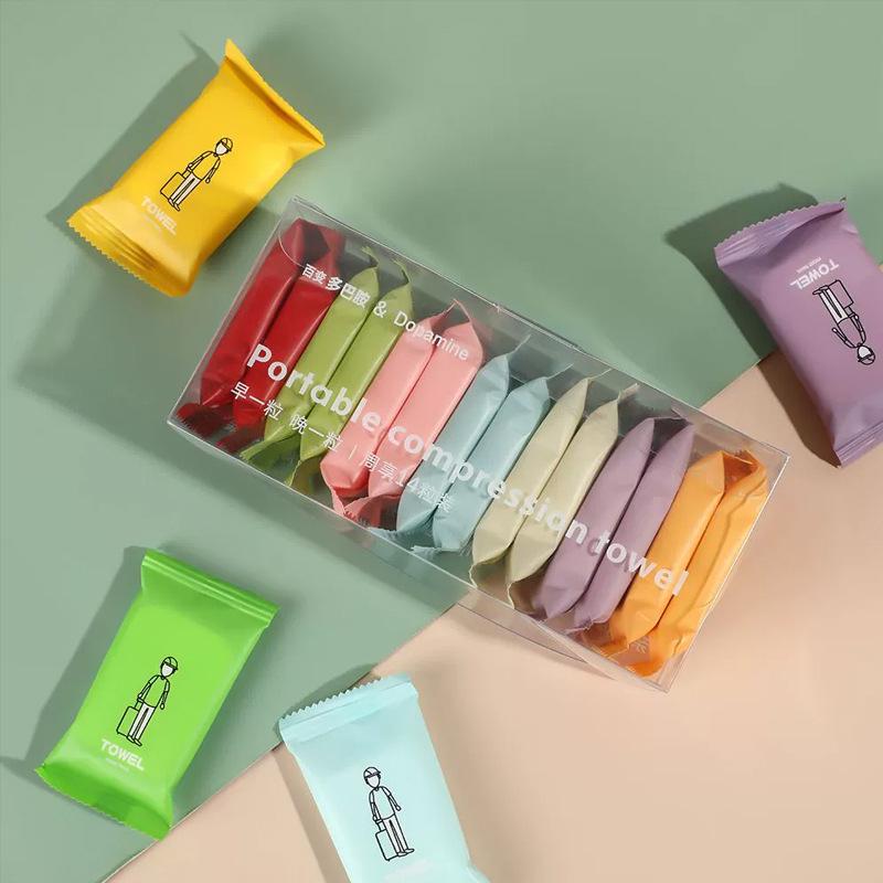 Travel Set: Disposable Pure Cotton Towels & Portable Face Mask