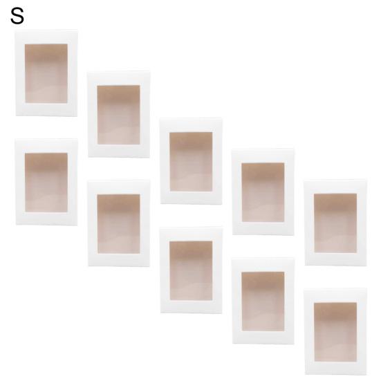 10ks papírový obdélník svatební party cukroví muffin dárkové balení s okénkem