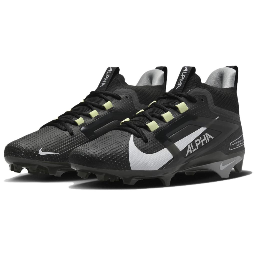 Nike Alpha Menace 4 Elite Black White Men Sneakers Blue Light-Smoke-Grey Metallic-Silver FD7036-001