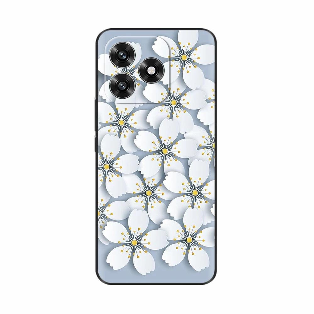 For Honor X5c Plus Case Sweet Love Flower Soft Silicone TPU Cover For Honor X5c HonorX5c Plus Phone Case Protective Shell Funda