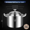 Extra Tall 316 Stainless Steel Stock Pot - Food-Grade, Deepened & Thickened, Large Capacity, Perfect for Stewing & Soups