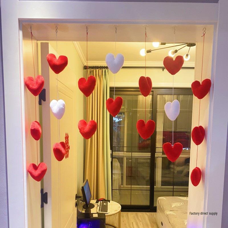Charming Love Heart Door Curtain for Wedding & Princess Rooms