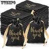 12pcs Silk Segment Color Ding Thanksgiving Gift Bag Thank You Drawstring Jewelry Gift Storage Candy Packaging Bag Drawstring Bag