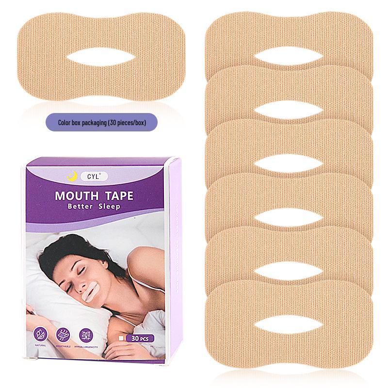 Adults & Kids Cotton Anti-Snoring Mouth Strips - Nighttime Snoring & Mouth Breathing Aid