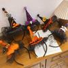 Halloween Quirky Bat & Pumpkin Lace Headband with Witch Hat & Ghost