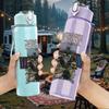 1PC Dark Band Vintage Poster Collage Print 750ml Portable Sports Water Bottle Leakproof Gym Outdoor Travel Drink Cup