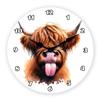 12" Personalized Retro Cartoon MDF Silent Wall Clock