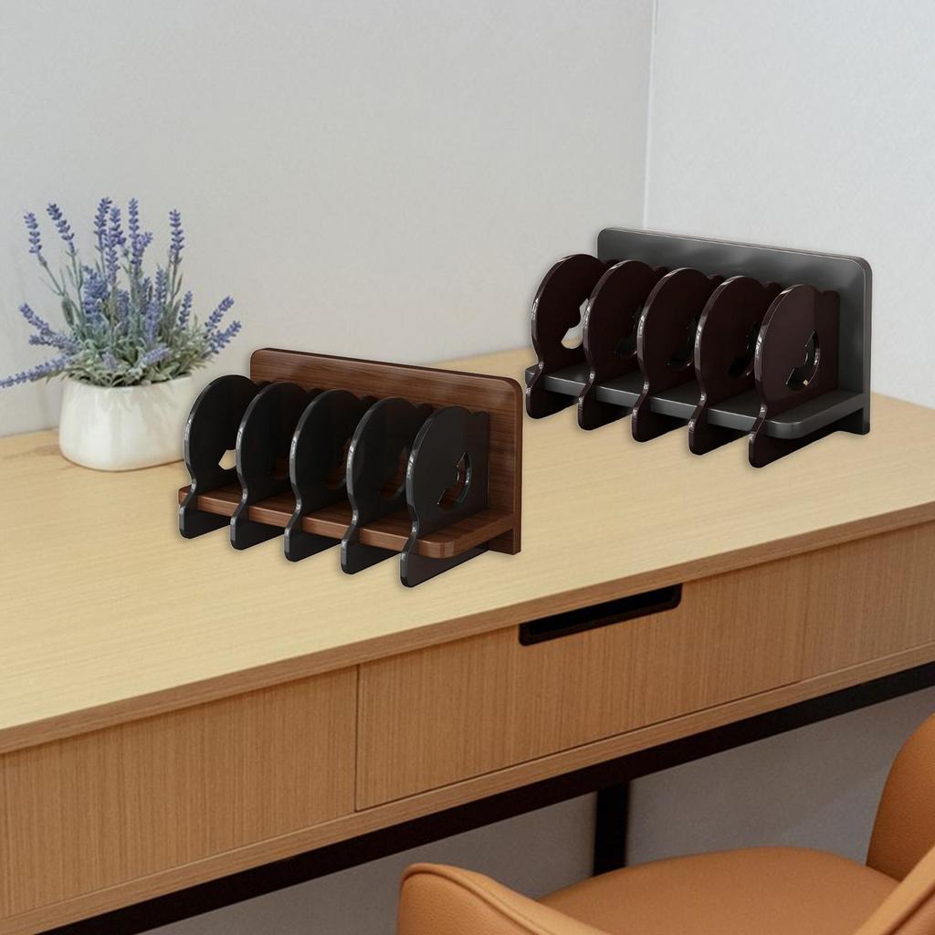 Acrylic CD Holder Album Organizer Holder Stand Bin Multifunctional Multi Compartment Vinyl Record Stand for Hotel Dorm Home