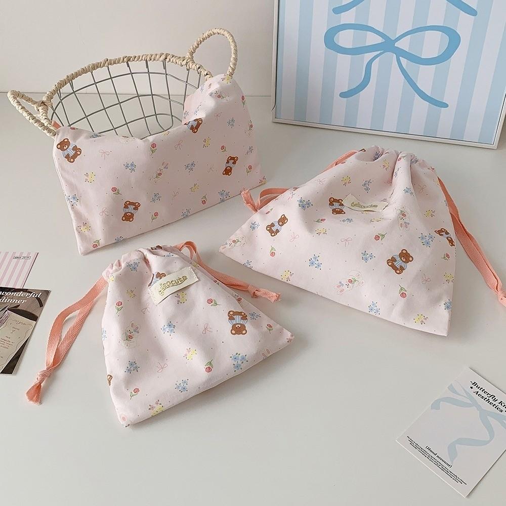 Bear Travel Toiletry Storage Bag Large Capacity Makeup Lipstick Storage Bag Cute Cosmetics Bag