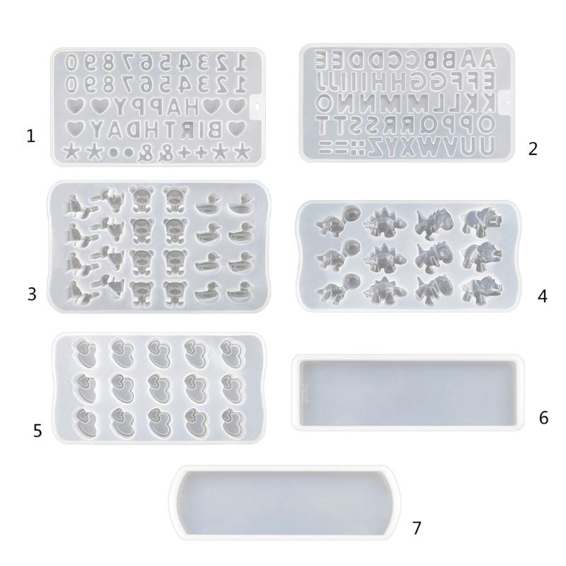 Forma na stojánek na telefon z pryskyřice, Silikonová forma s písmeny a číslicemi, Forma na odlévání šperků DIY, Forma na pryskyřičné náušnice, Formy na vyřezávání nehtového designu