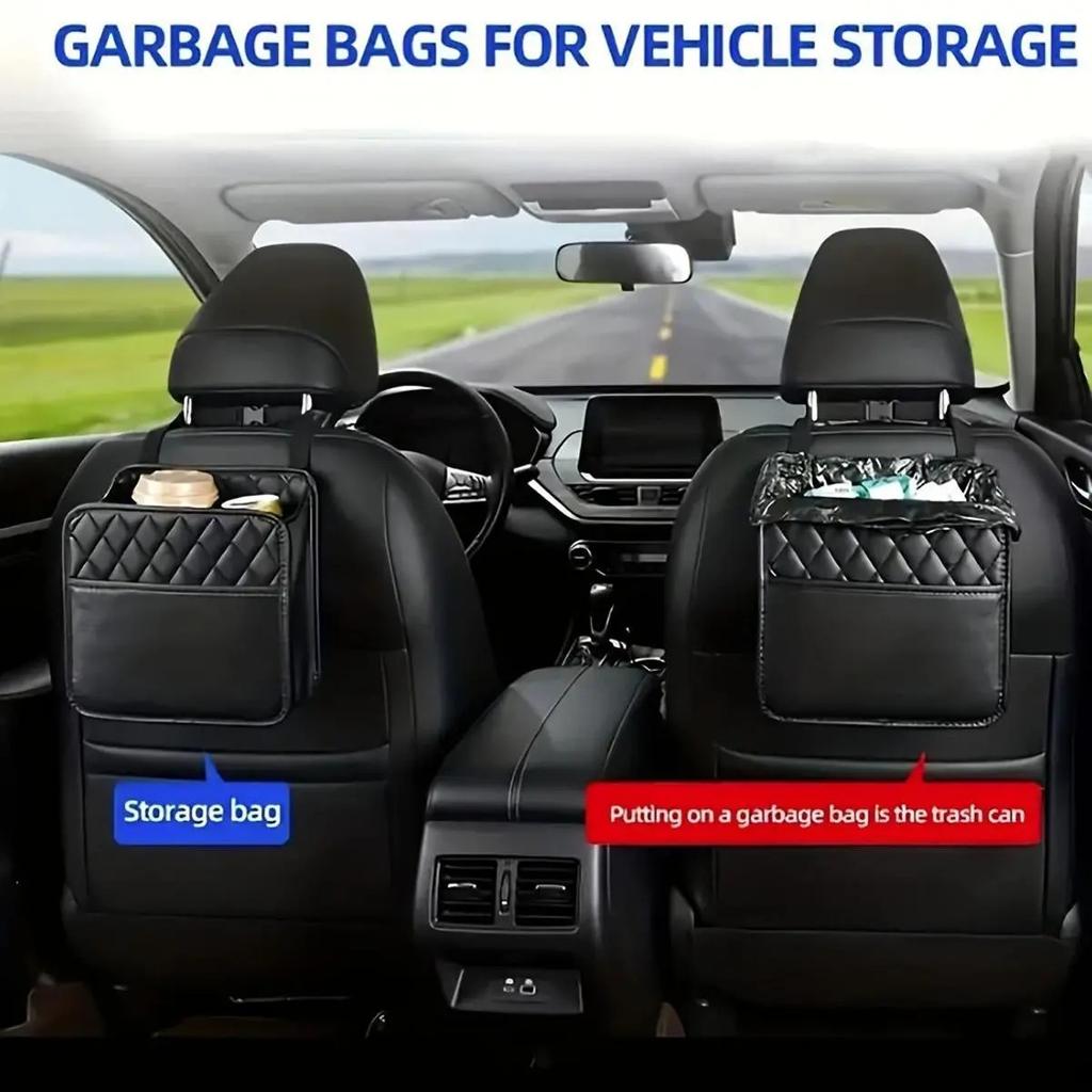 Car Storage Bag, Car Seat Back Storage Bag, Hanging Bag, Multi-functional Storage Box, Decorative Items, One-piece Set