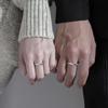 Mingjie Minimalist Couple Rings - Elegant Pair, Perfect for Christmas Gift