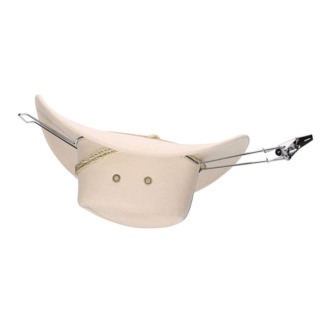 Car Hat Holder Stainless Steel Vehicle Mounted Sun Hat Rack Adjustable Clip Type Storage Organizer for Car Headrest Back Seat