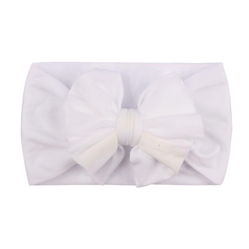 23-Color Baby Nylon Bow Headbands - Double Layer Fashion Headdress