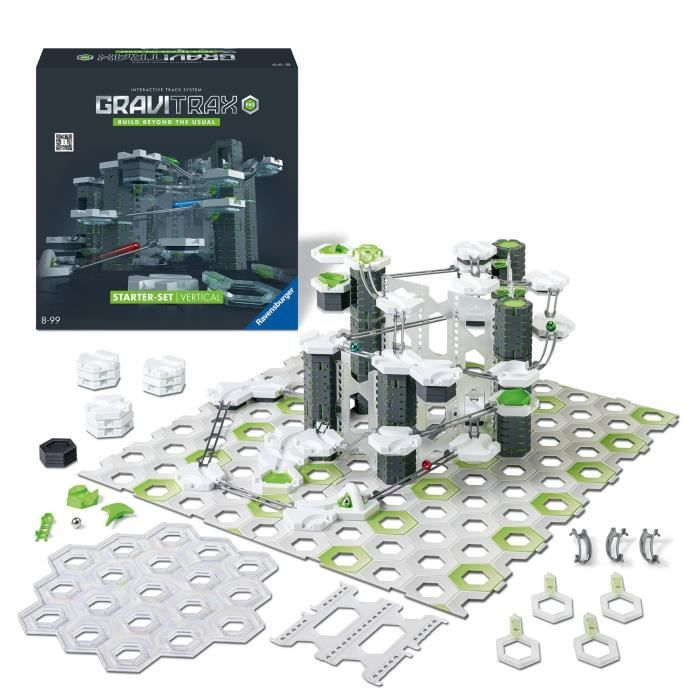 Gravitrax Pro Starter-Set Vertikal, 152 Teile-Kugelbahn, Bau-Kugelbahn, ab 8 Jahren, 22426, Ravensburger