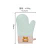 Single Oven Mitts Nordic Style Silicone Gloves Thickened Insulation Gloves Anti Slip Anti Scald Oven Gloves Kitchen Baking Tools