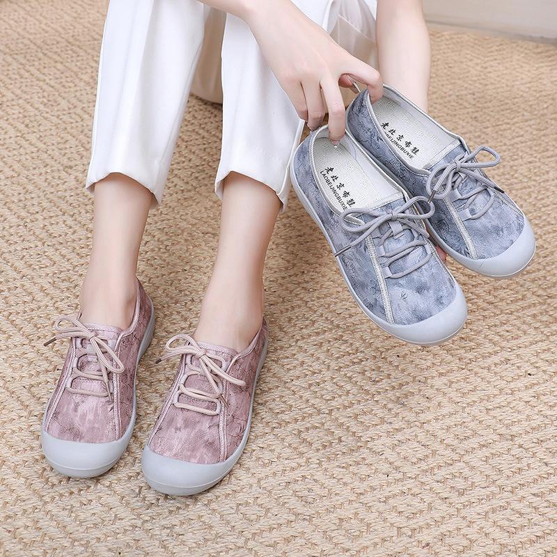 ****** and Autumn New Old ******* Cloth Shoes Women's Shoes S**t Sole Non-slip Comfortable Breathable Lightweight One-pedal Lazy Shoes Mother Shoes