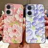 For Motorola Moto G05 G15 E15 2024 Floral Butterfly Phone Case For MOTO G05 G15 E15 4G Black Silicone Soft Lightweight Case