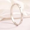 Starry Sky Silver Titanium Steel Bracelet for Women - High-End, Versatile, Full Diamond, Non-Fading Fashion Accessory