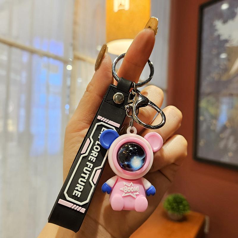 Reise zum Sternenhimmel Hase Astronaut Schlüsselanhänger Kreativer Auto-Schlüsselanhänger Anhänger Paar Geschenk Puppe Taschenanhänger