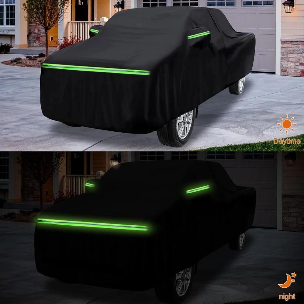 210T Waterproof Car Covers Custom Fit For Rivian R1S 2022-2025 All Weather With Zipper Door Snow Rain Dust Hail Protection