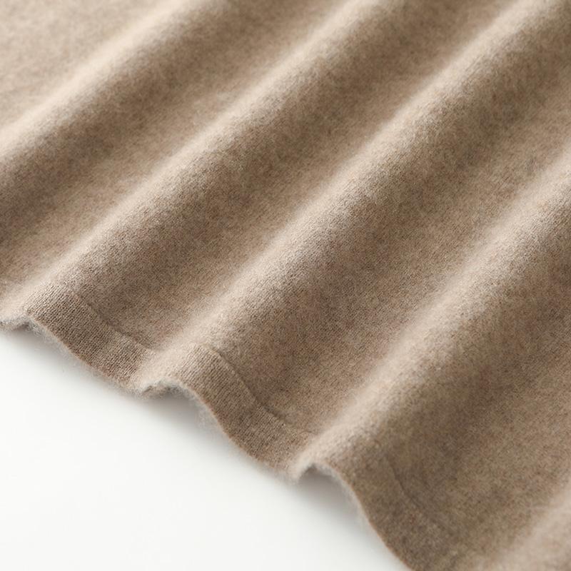 Women's Cashmere Dress Qinghe Cashmere 30% Cashmere 70% Wool Autumn and Winter Cashmere Skirt Soft and Warm