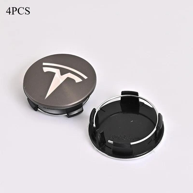 AMY1 4pcs/set 56mm Tesla Model 3 Model Y Original Covers Hub Caps Wheel Center Caps for Tesla Model Y X S Original Auto Accessories